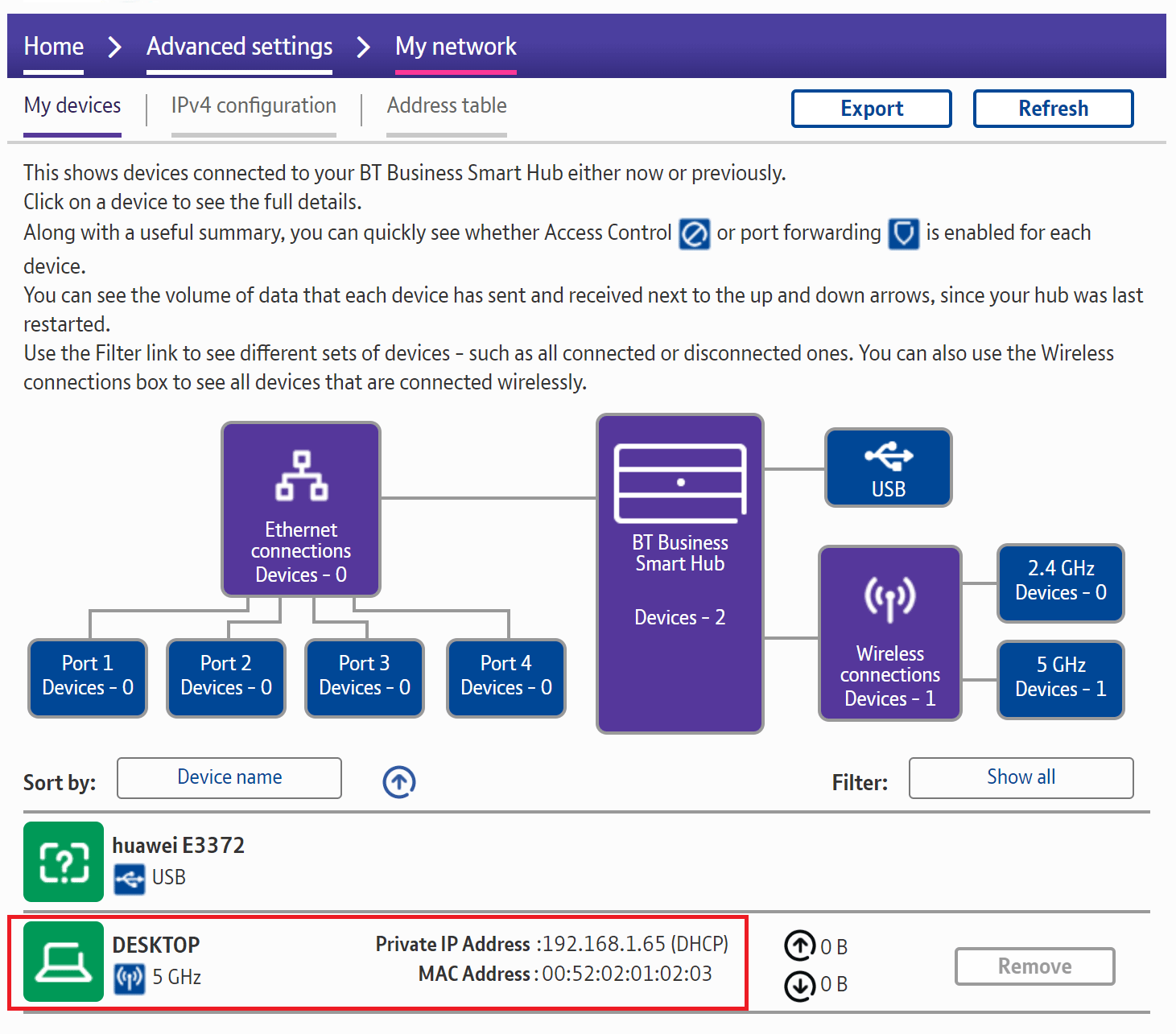 Selecting the device that requires a public IP