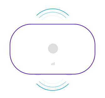 When you have a 4G signal, Hybrid Connect will light up blue.