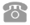 Grey phone icon
