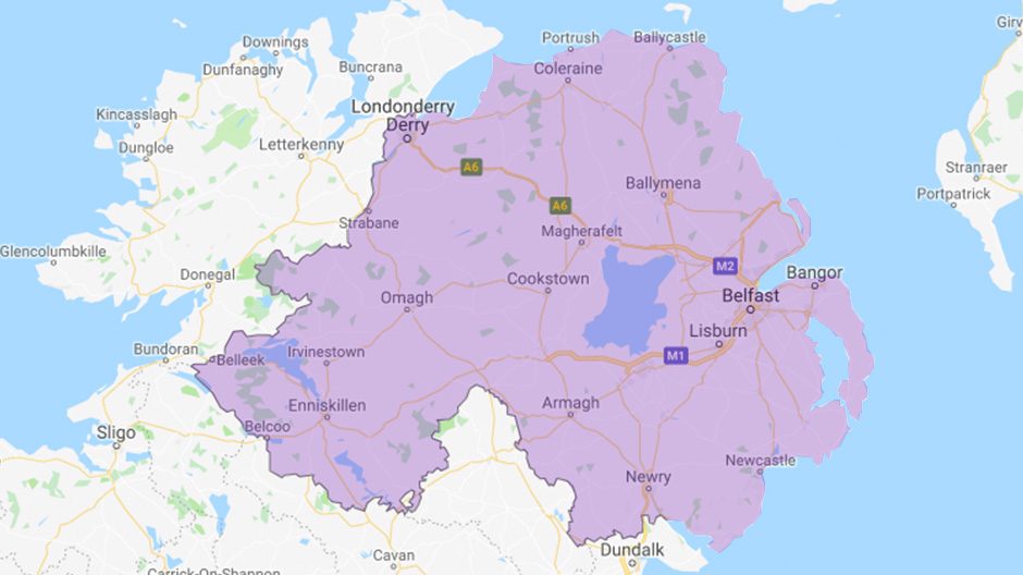 Areas we cover - Northern Ireland