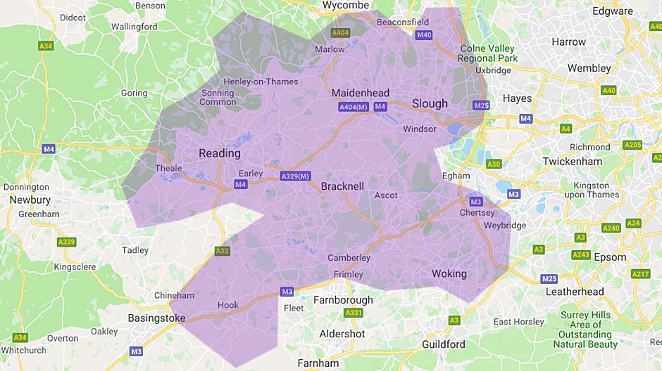 Areas we cover - Thames Valley