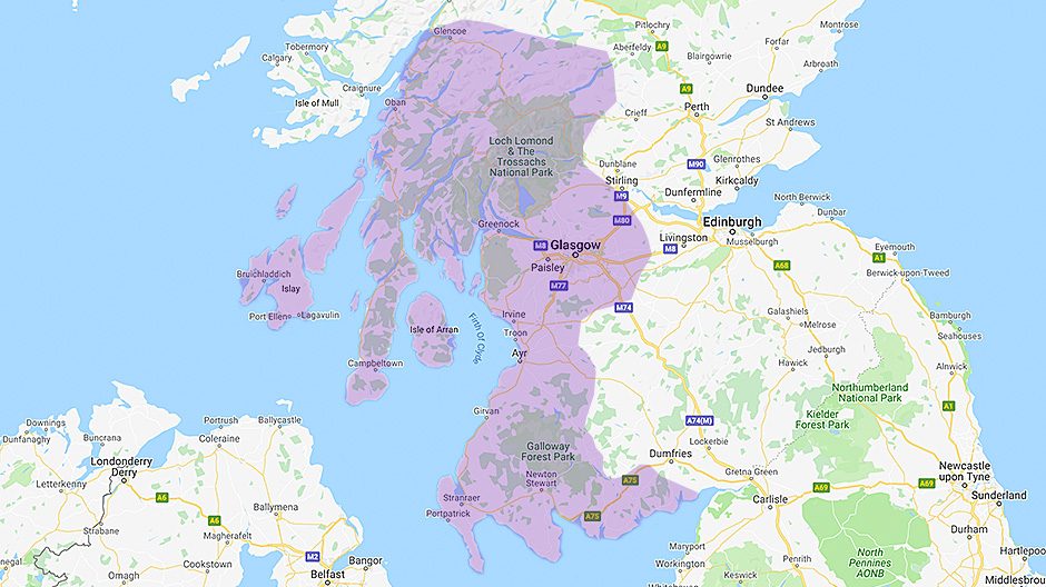 Areas we cover - West Scotland