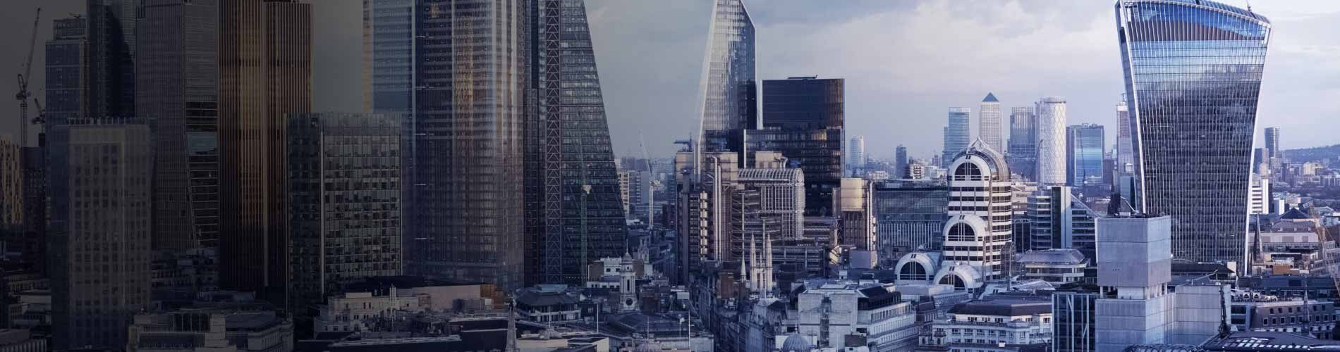 Skyline image of London buildings