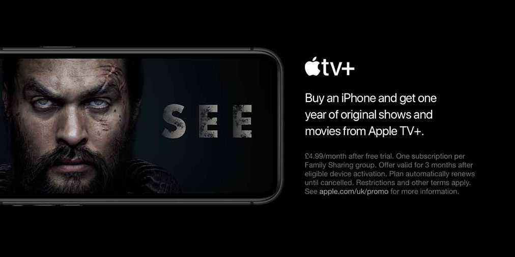 Buy an iPhone and get one year of Apple TV+